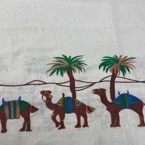 كتان مطرز تصميم خاص وحصري