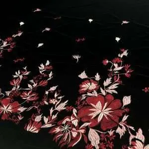 Alternative view of مخمل صيني مطرز الطرف