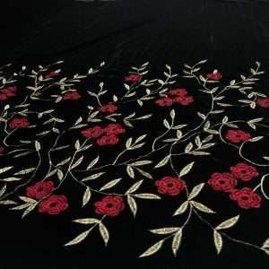 مخمل صيني مطرز الطرف