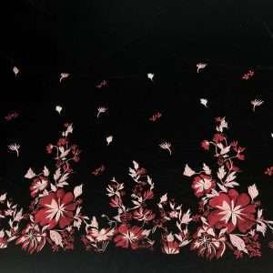 مخمل صيني مطرز الطرف