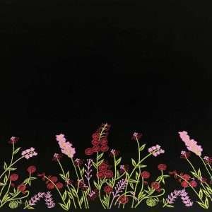 كريب ملكي نصف القمر بتطريز الطرف