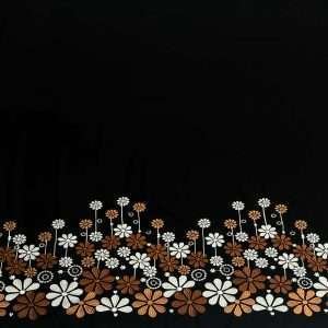 كريب ملكي نصف القمر بتطريز الطرف