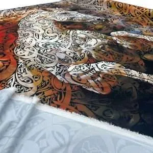 Alternative view of كريب ناعم بتصميم رسمة الخيل