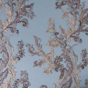 تل مطرز بإضافة الخرز والترتر