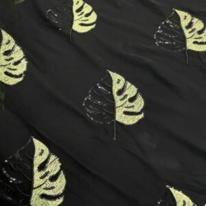 Alternative view of شيفون مطرز بالخيط وحبات الترتر