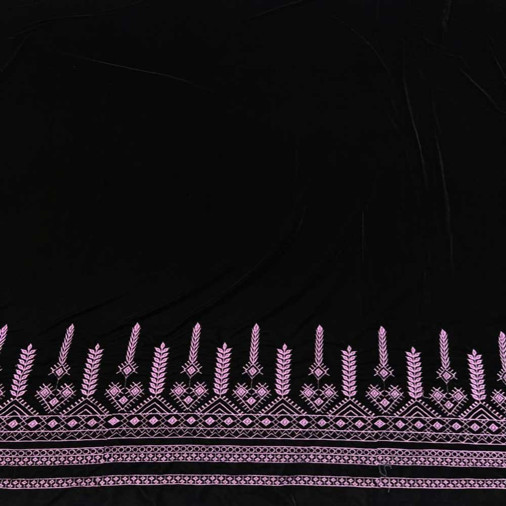 مخمل مطرز الطرف مخمل مطرز