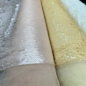 Alternative view of قماش تل مطرز بالترتر اللامع