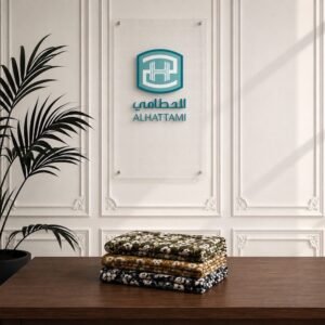 قماش كتان طبيعي مشجر