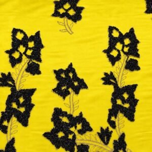 ⁦قماش كتان فاخر بنقوش بارزة مطرزة⁩ - الصورة ⁦4⁩