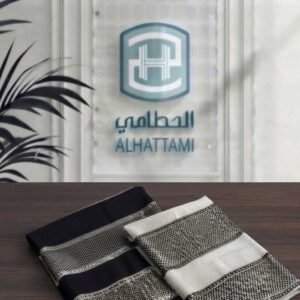 قماش كتان مطرز