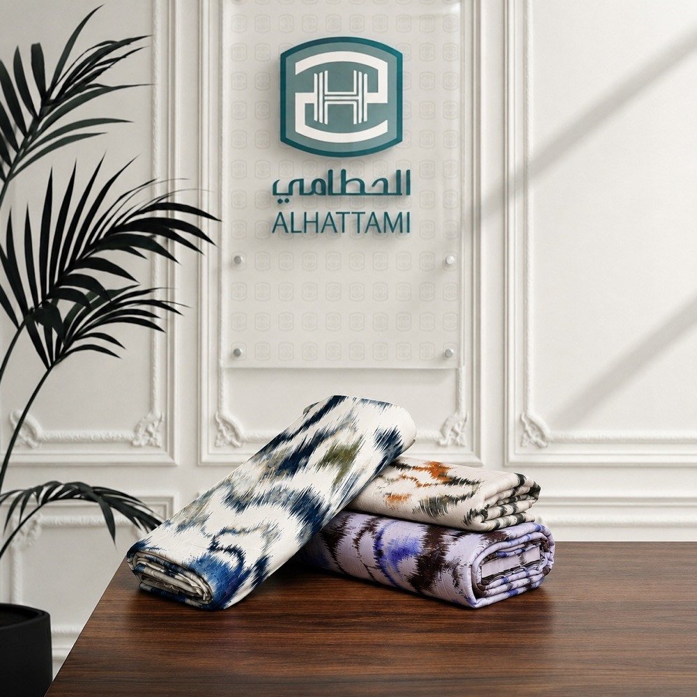 قماش كريب حرير مشجر استرتش بنسبة 4% قماش كريب حرير مشجر استرتش بنسبة 4%
